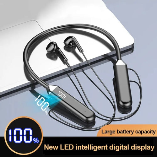 Wireless Bluetooth Neckband Earphones with Mic